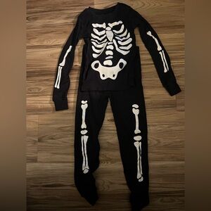 Black Skeleton Pajama Set